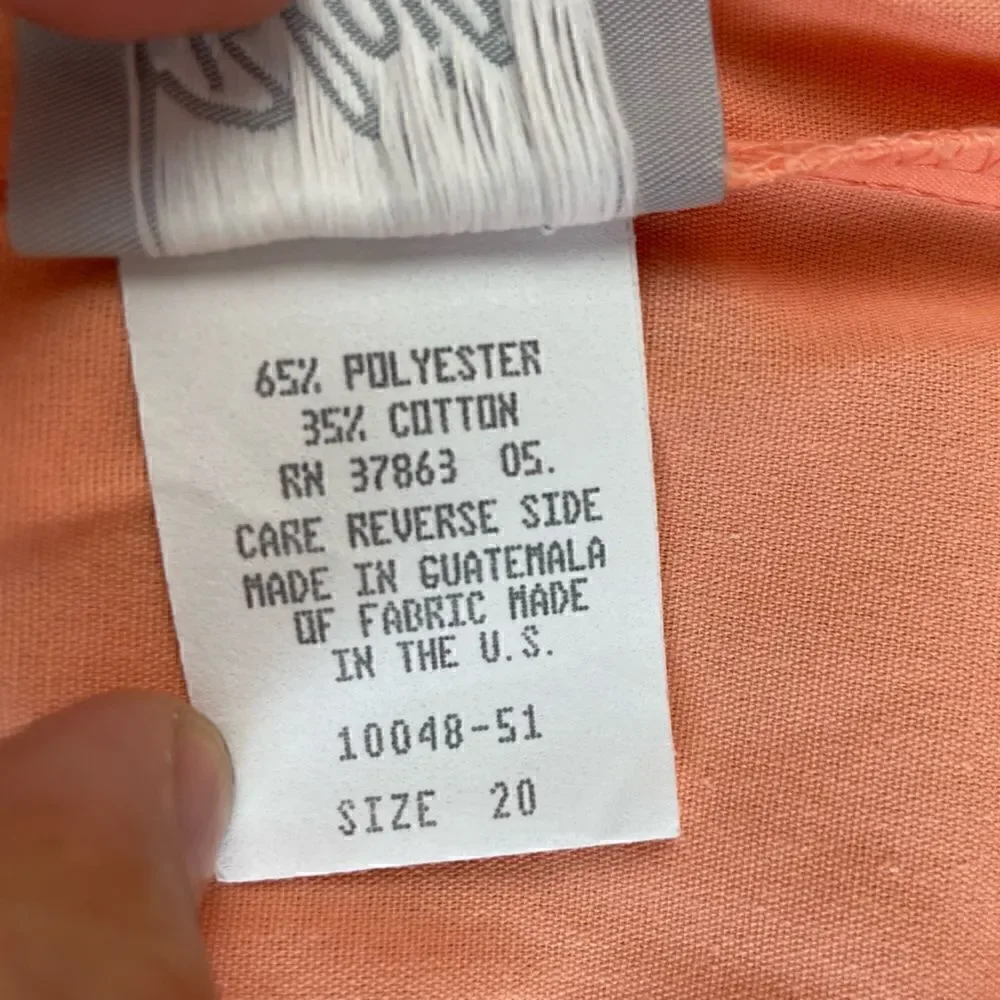 Blair Peach Colored Shorts Size 20 EUC